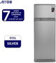 ثلاجة ديفروست ارو، 304 لتر، 11 قدم، فريزر علوي، RO2-490L-S - فضي product image 5