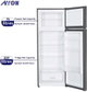 ثلاجة ديفروست ارو، 304 لتر، 11 قدم، فريزر علوي، RO2-490L-S - فضي product image 2
