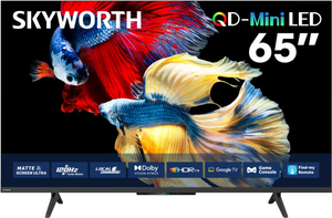 تلفزيون سمارت بدون اطار سكاي وورث، 65 بوصة، 4K UHD، شاشة Mini LED، نظام جوجل، ريموت كنترول، 65X6600H - اسود product image