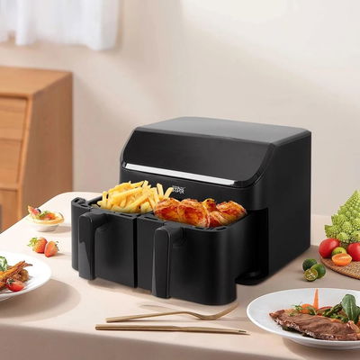 Winning Star 2×1 Double Air Fryer ST-9692, 1800-2000W, 9L, Digital Display - Black product image 3