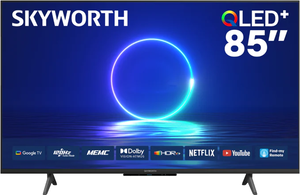 تلفزيون سمارت بدون اطار سكاي وورث، 85 يوصة، 4K UHD، شاشة QLED، نظام جوجل، ريموت كنترول، 85Q6800H - اسود product image