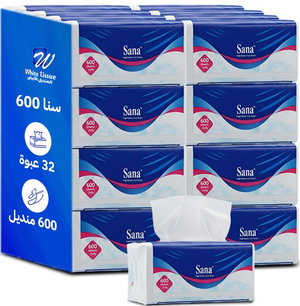 Sna White Tissue Pack, 32 Packs, 600 Tissues Per Pack product image