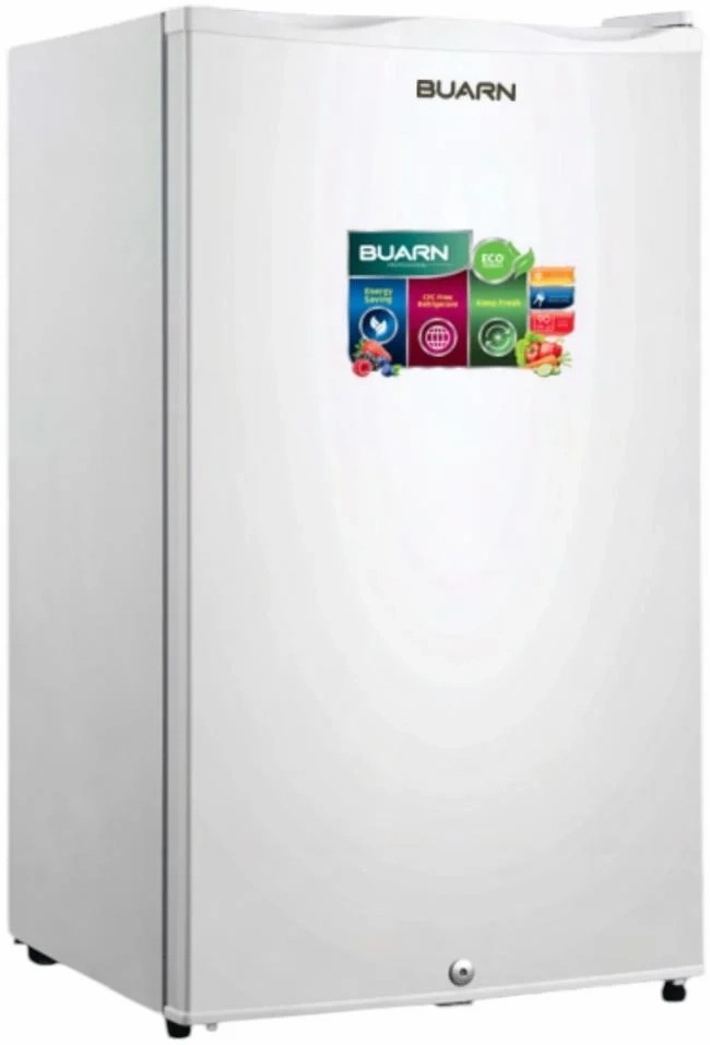 Buarn Professional Refrigerator, 90 Liters, Inverter, 1 Door, Top Freezer, NBR-W90L - White product image