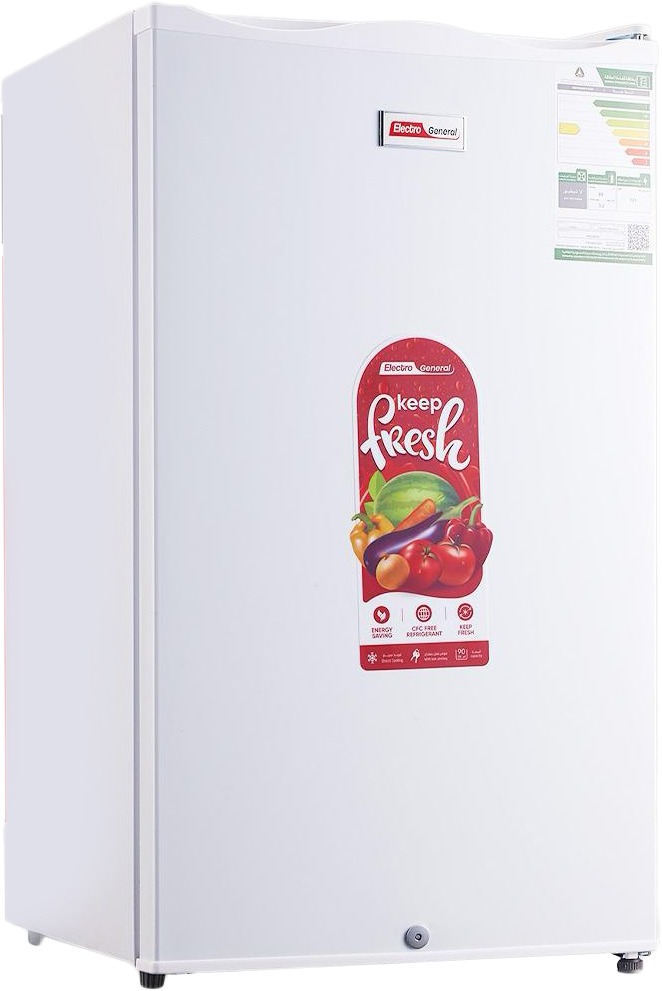 ثلاجة ميني بار الكترو جنرال، 90 لتر، 3.2 قدم، 1 باب، NEG-W90L - ابيض product image 1