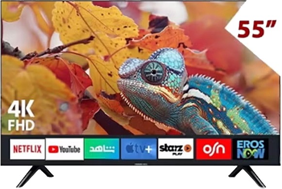 تلفزيون سمارت اركيو، 55 بوصة، ليد، 4K، UHD، نظام ويب اوس، RO-55LPW - اسود product image