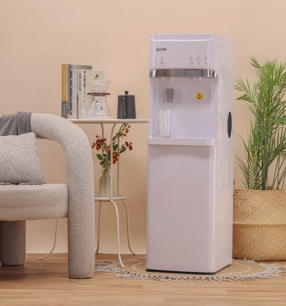 Edison LYCZ628-B Water Cooler and Ice Maker, 420 Watts, Cold/Hot, 1 Tap - White product image 2