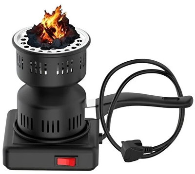 موقد فحم كهربائي تيفونير، 450 واط،، TE-H34 - اسود product image 2