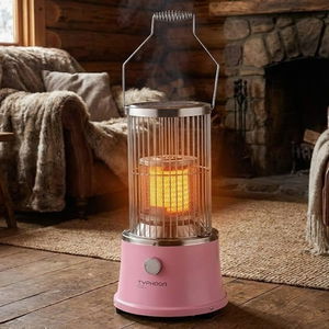 دفاية كهربائية سيراميك تايفون، 2000/1000 واط، اعدادين للتحكم بالحرارة، 360 درجة، TYP-10004P - بينك product image 2