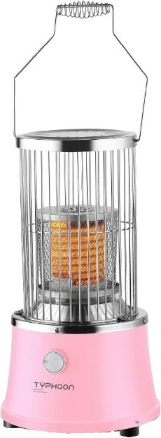 دفاية كهربائية سيراميك تايفون، 2000/1000 واط، اعدادين للتحكم بالحرارة، 360 درجة، TYP-10004P - بينك product image