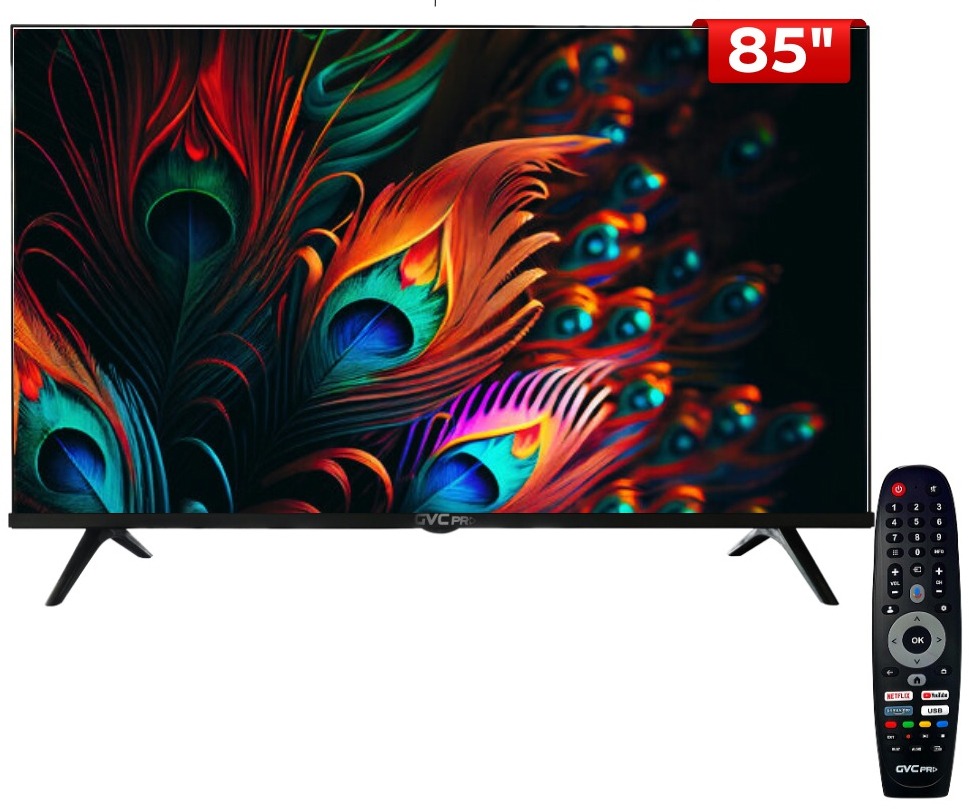 تلفزيون سمارت جي في سي برو، 85 بوصة، QLED، 4K، UHD، جوجل تي في، ريموت ماوس ماجيك - اسود product image