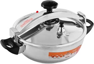 Al Saif Gallery Aluminum Steam Pressure Cooker, 9 Litres, 32 Cm - Silver product image 2