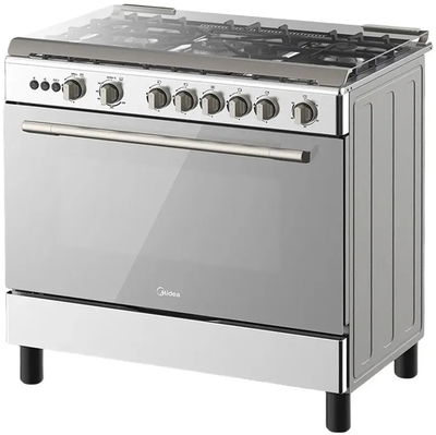 فرن غاز ميديا، 5 شعلات، 90 سم، 36LMG5G022 - فضي product image 2