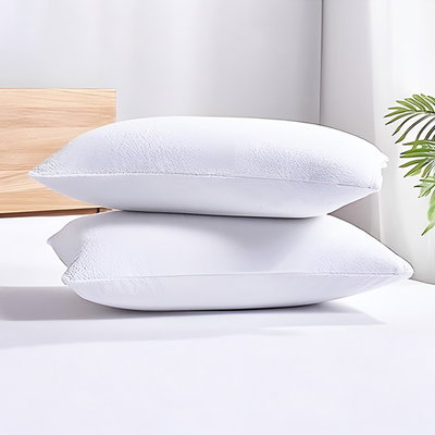 واقي مخدة بوليستر باك كومفورت، 75×50 سم، قطعتين - أبيض product image 1