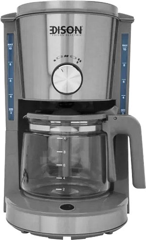 Edison Coffee Machine, 1.25 Liter, 1000 Watt - Grey product image