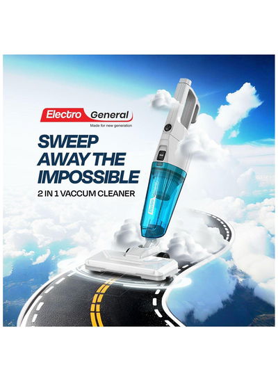 مكنسة كهربائية عمودية إلكترو جنرال، بقوة 600 واط، 0.6 لتر، VCS-600B - أبيض product image 3