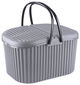 Proof Plastic Lid Box, 46x33x28 cm, Rectangular - Grey Black product image 1