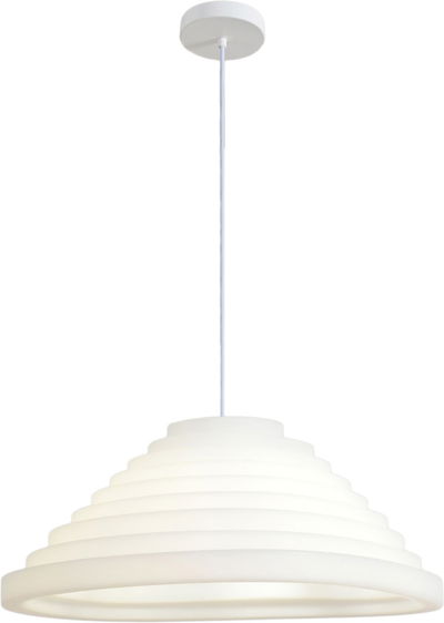 ثريا مودل مشكاتي، معلقة بالسقف،  لمبة واحدة، ألومنيوم أكريليك- أبيض product image 1