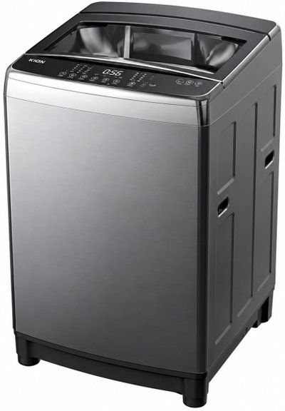 Kion 340-LN-KWM120/1989G, Automatic Top Load Washing Machine, 12kg, 10 Programs – Dark Gray product image 1