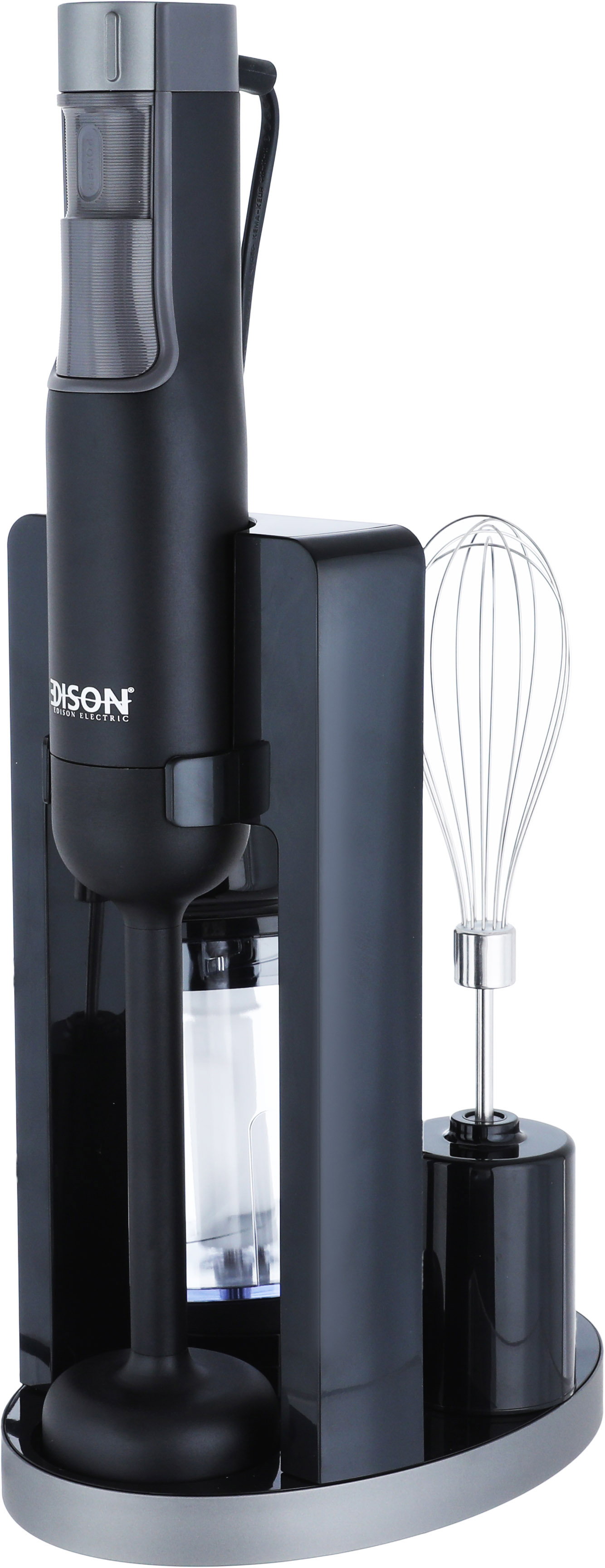 Edison CM-6002/B Electric Hand Blender Set, 1000W, 500ml, 9 Speeds, 3 ...